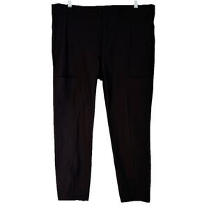 ATHLETA Size 14 Wander Stash Skinny Pants 353676 Zip Fly Pockets Stretch Black